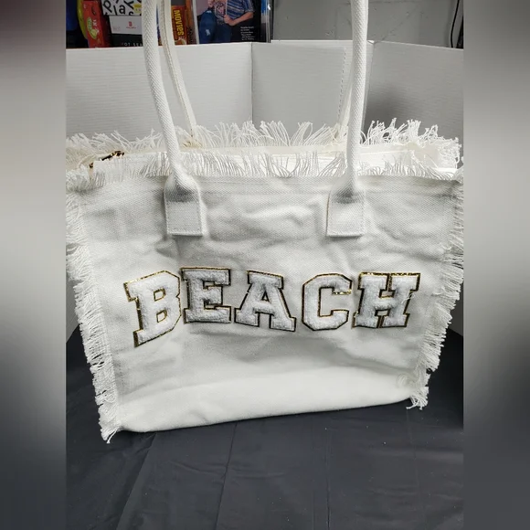 NWOT Women's Beach Shoulder Summer Tote Bag - Picture 11 of 12